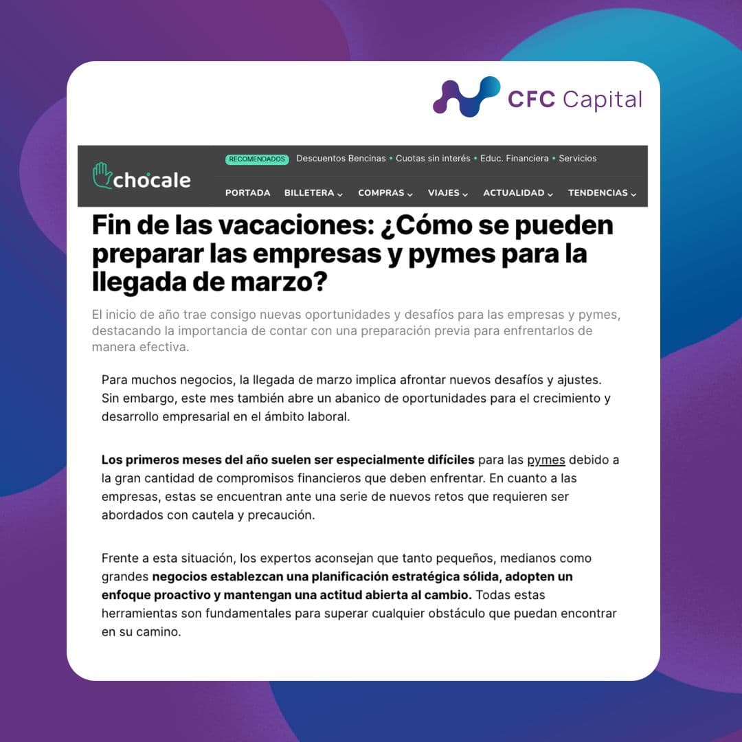 Fin de las vacaciones: ¿Cómo se pueden preparar las empresas y pymes para la llegada de marzo? 