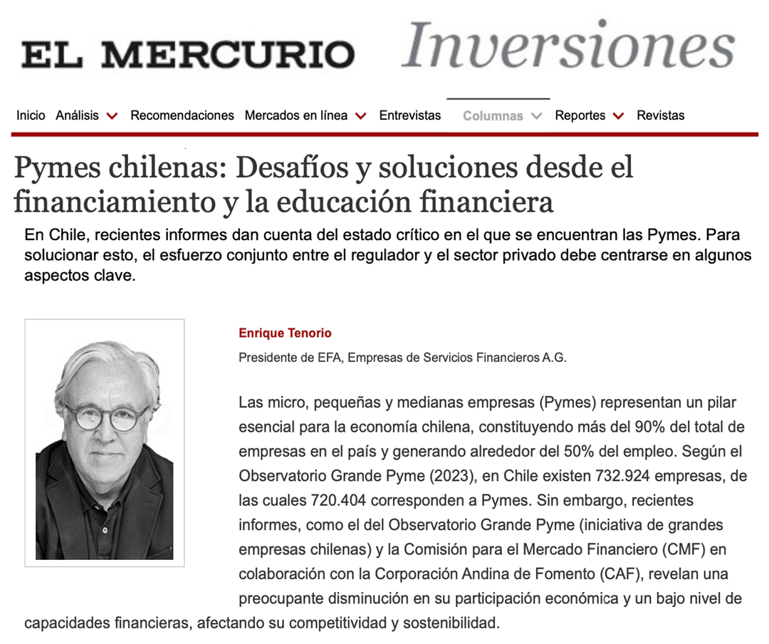 Pymes chilenas: Desafíos y soluciones desde el financiamiento y la educación financiera