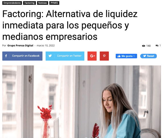 Factoring: Alternativa de liquidez inmediata para los pequeños y medianos empresarios