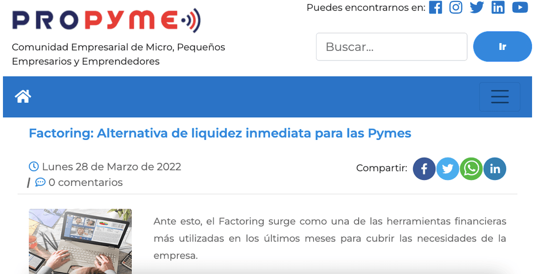 Factoring: liquidez inmediata para pymes, la solución financiera rápida y efectiva